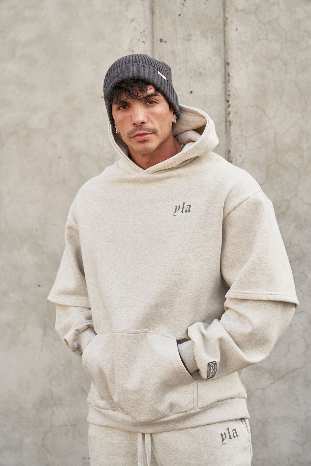 Young LA W520 - Urban Layer Hoodie Grey | Australia SDBFR-4708