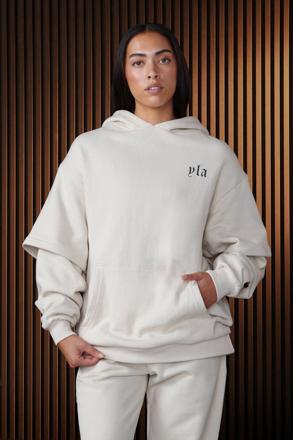 Young LA W520 - Urban Layer Hoodie White | Australia ZCHBU-1098