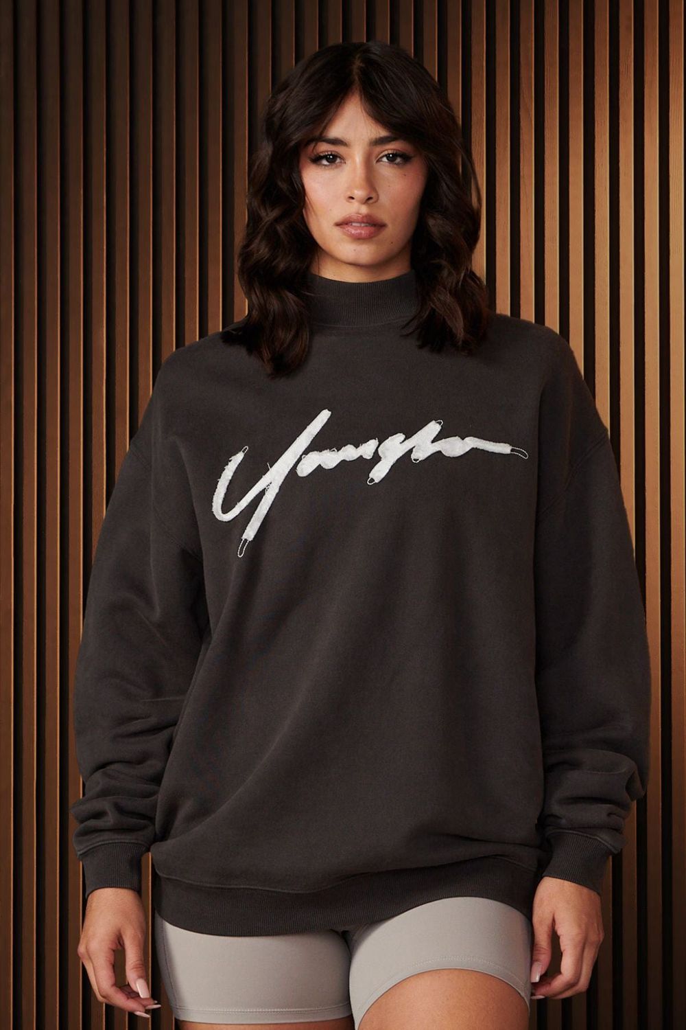 Young LA W521 - Urban Crewneck Black | Australia YMBVR-3469