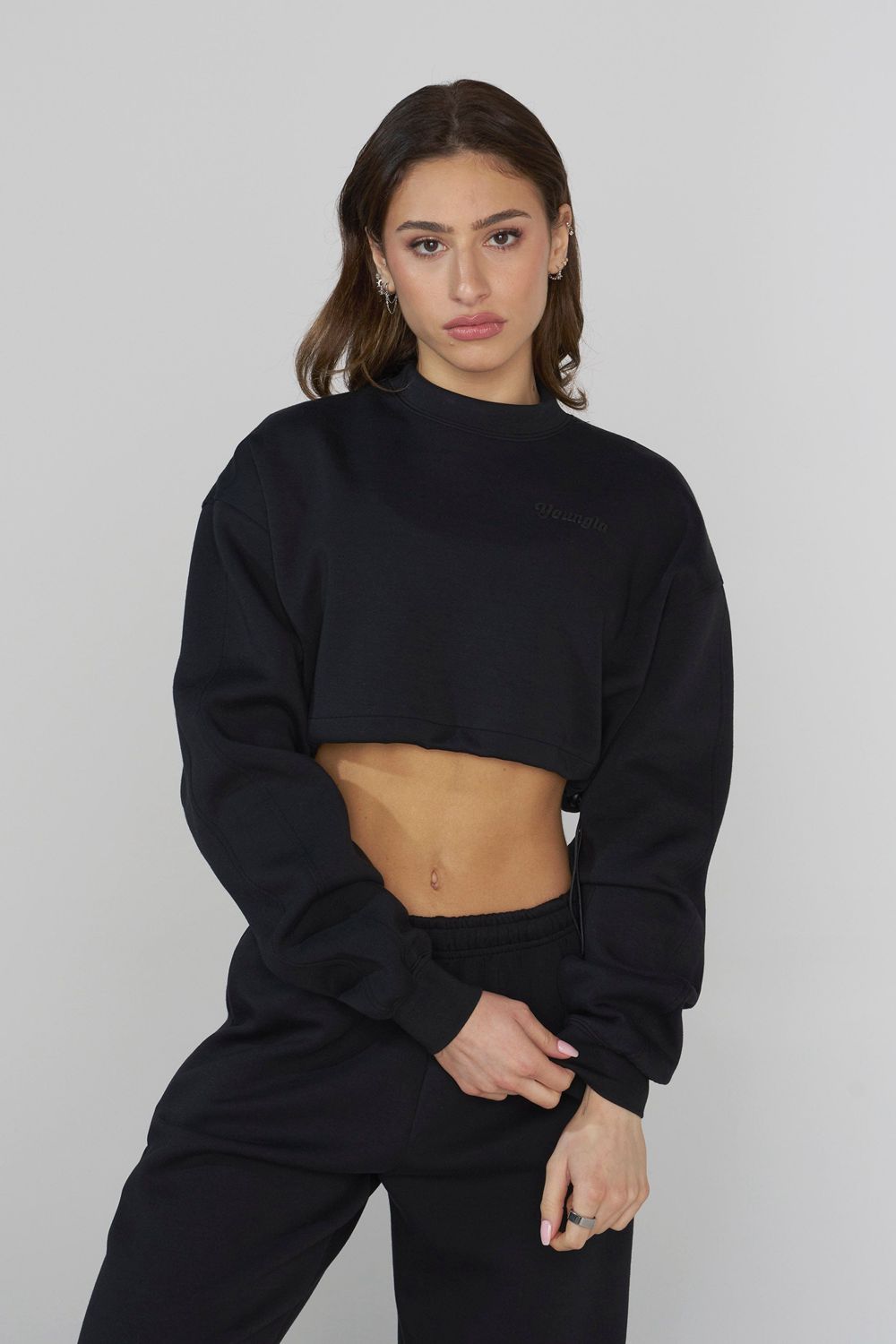 Young LA W540 Scuba Crop Black | Australia TOPKQ-8159