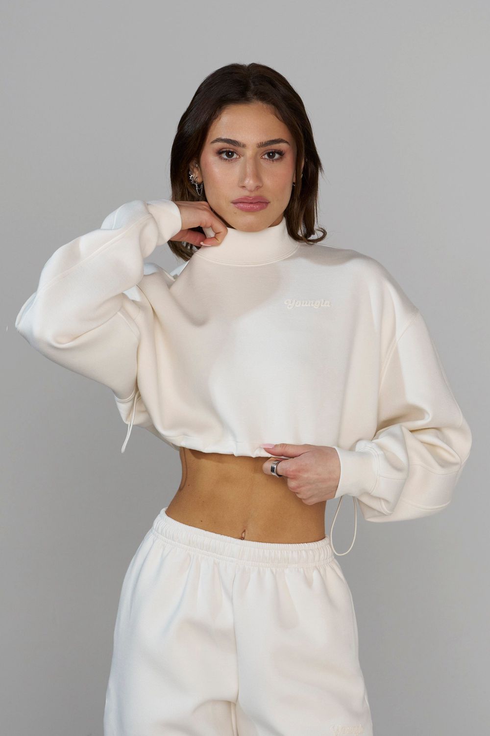 Young LA W540 Scuba Crop White | Australia ZSKMX-6750