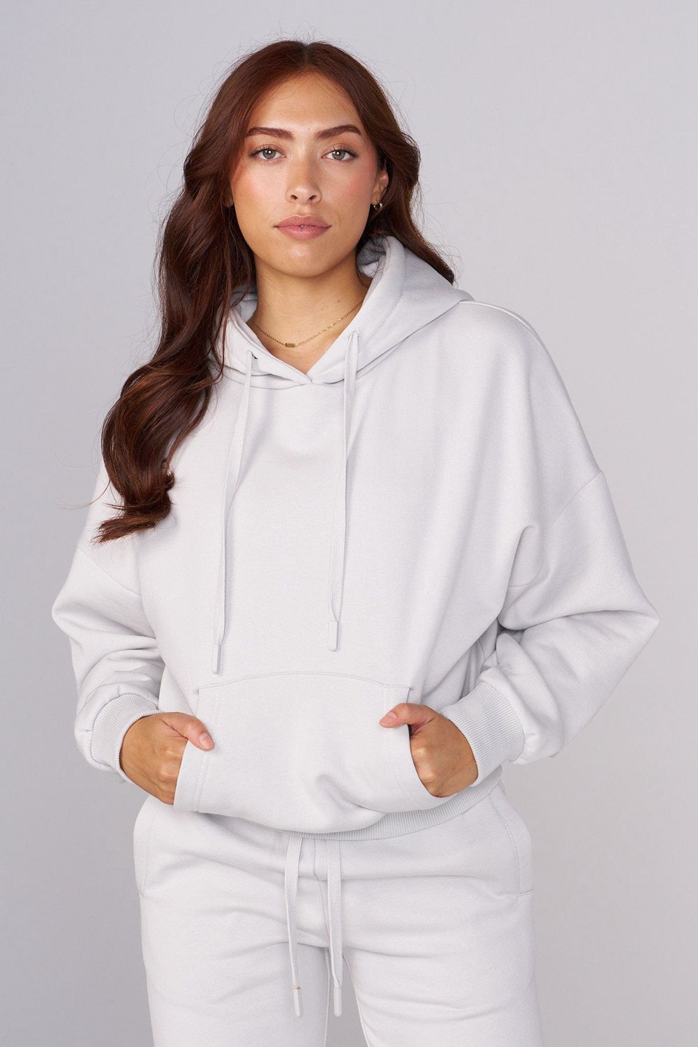 Young LA W546 Signature Hoodie Light Grey | Australia JWHXL-9305